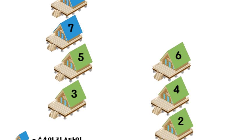 숲속의집 배치도